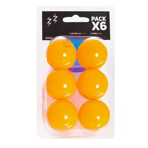 Zoom Set Pelotas Ping Pong 2 Stars