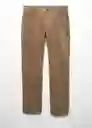 Pantalón Paul Beige Talla 40 Hombre Mango