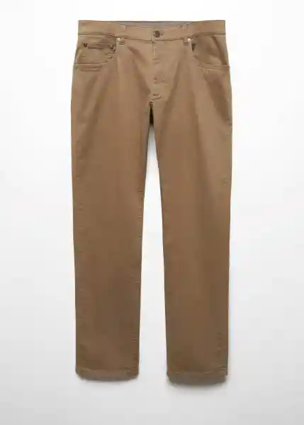 Pantalón Paul Beige Talla 40 Hombre Mango