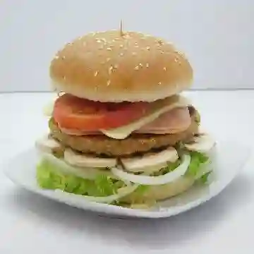 Hamburguesa Pollo Champiñones