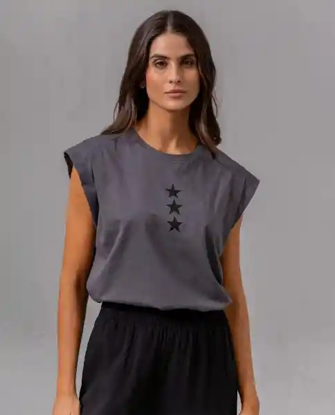 Camiseta Mujer Gris Eiffel Oscuro Talla M 64572 Rifle