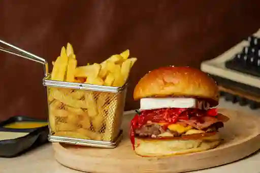 Sweet Pepper Burger + Papas