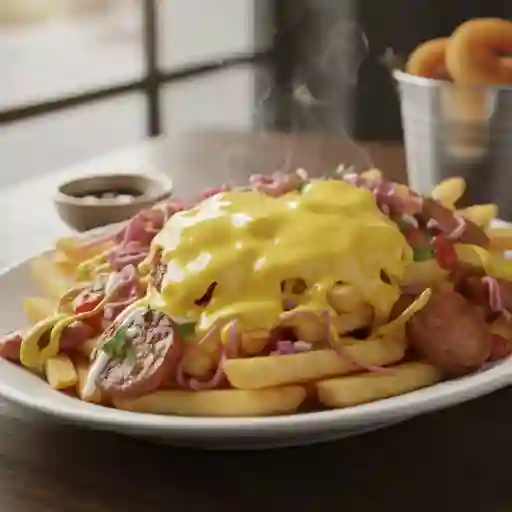 Salchipapa ssencilla