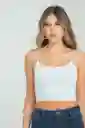 Crop Top Tiras Malibu Color Marfil Talla L Ragged