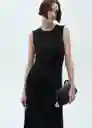 Vestido Fertina Negro Talla S Mujer Mango
