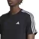 Adidas Camiseta Tr-Es Base 3S T Para Hombre Negro Talla S