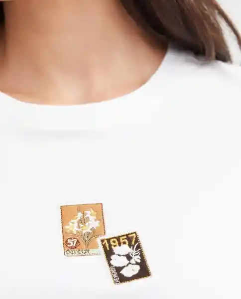 Camiseta Graphic Crudo Pristino Claro Talla S Chevignon