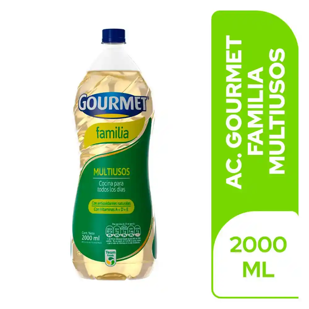 Aceite Gourmet Fam Multiuso 2000 Ml X 1800 Ml Oferta