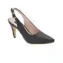 Tacones Punta Alley Negro Talla 36