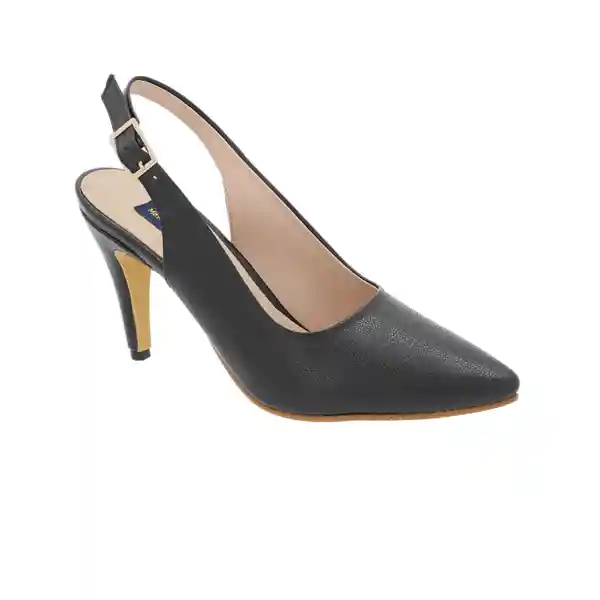 Tacones Punta Alley Negro Talla 36