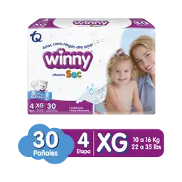 Winny Pañal Desechable Ultratrim Sec Etapa 4 XG