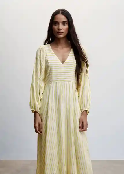 Vestido Laia-A Verde Talla S Mujer Mango