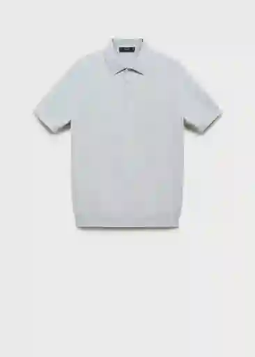 Camiseta Polo Arraona Celeste Talla S Hombre Mango