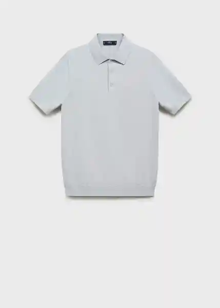 Camiseta Polo Arraona Celeste Talla S Hombre Mango