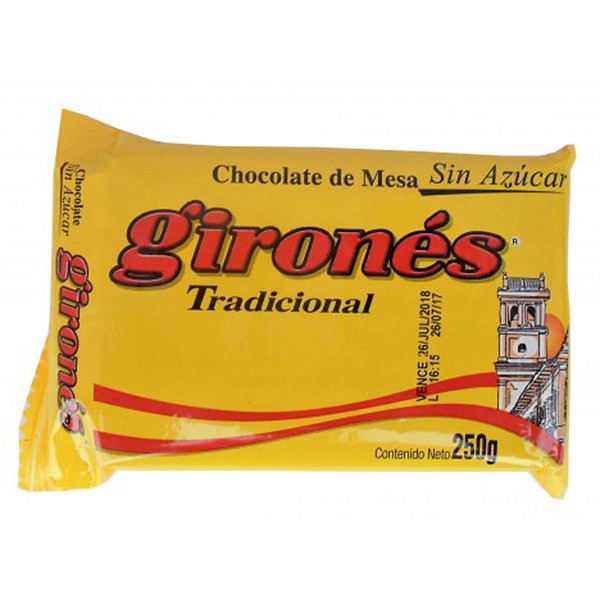 Girones Chocolate De Mesa Sin Azucar 250 g