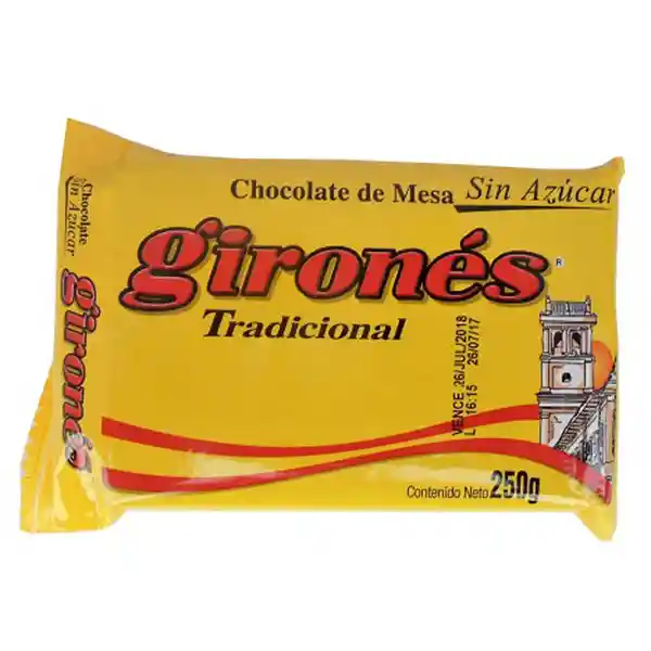 Girones Chocolate De Mesa Sin Azucar