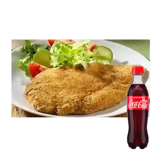 Combo Milanesa de Pollo +Cocacola Orig 400ml