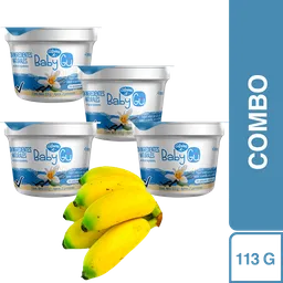 Combo Baby gu Yogurt Entero Sin Dulce + Banano Bocadillo