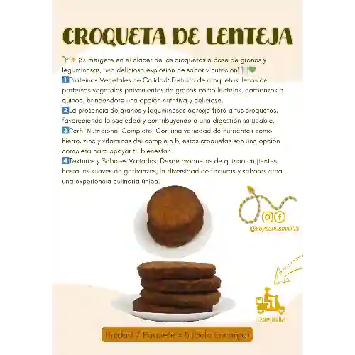 Croquetas a Base de Granos y Leguminosas