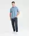 Camiseta Polo Neck - C57 Azul Provincial Medio L Chevignon