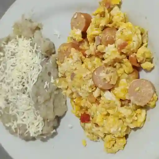 Cayeye con huevos rancheros