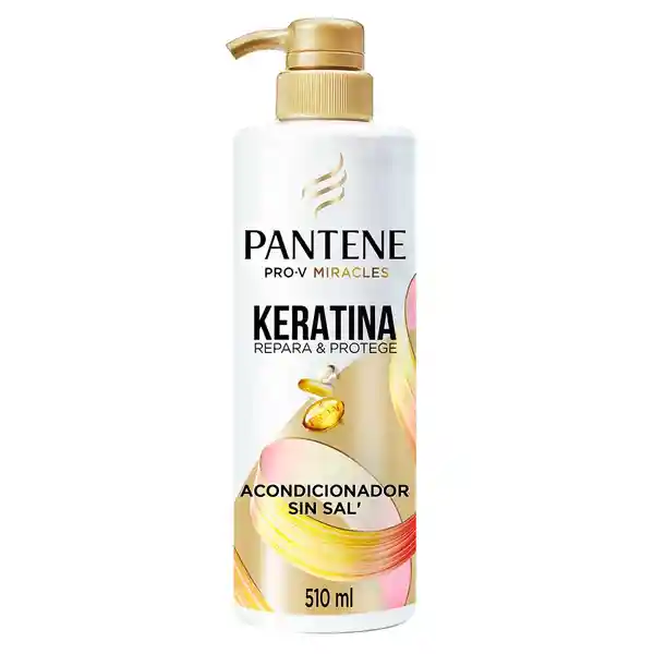 Pantene Acondicionador Sin Sal Keratina 510 mL