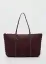 Bolso G Cobalt Burdeos Talla 99 Mujer Mango