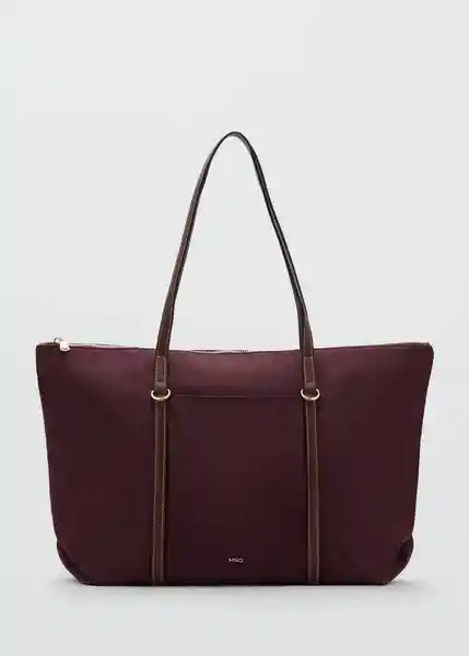 Bolso G Cobalt Burdeos Talla 99 Mujer Mango