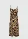 Vestido Kendal Marron Talla S Mujer Mango