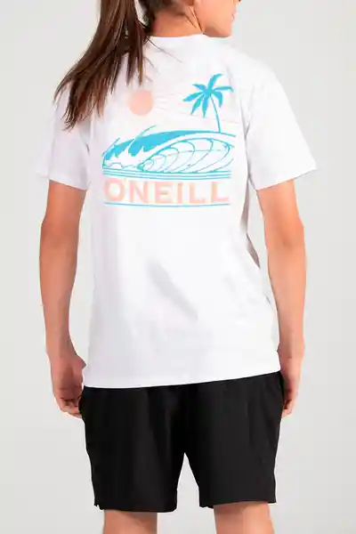 ONeill Camiseta Slim Fit Pitch Masculina Blanco Talla S