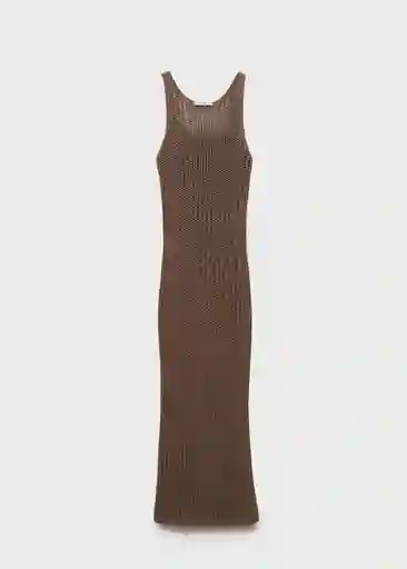 Vestido Gonzalo Topo Talla M Mujer Mango