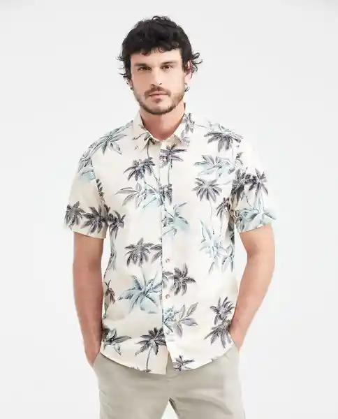 Camiseta Beach Leaf Crudo Angora Claro T. XXL Chevignon