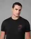 Camiseta Hombre Negro Talla L 102G005 Rifle