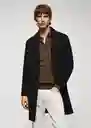 Abrigo Dalan Negro Talla L Hombre Mango