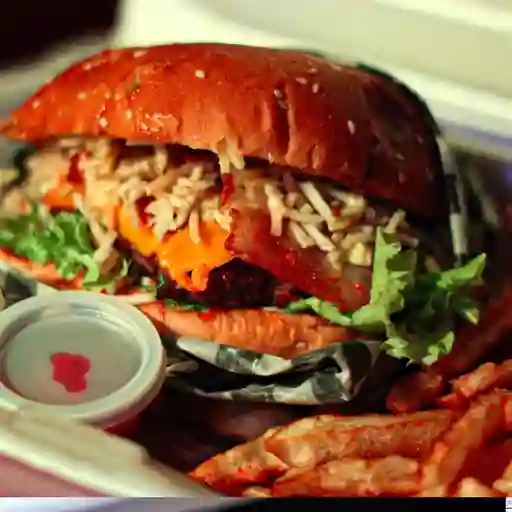 Burger shop especial + papas