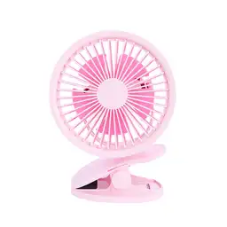 Ventilador de Escritorio Mini Con Clip Rosa Miniso