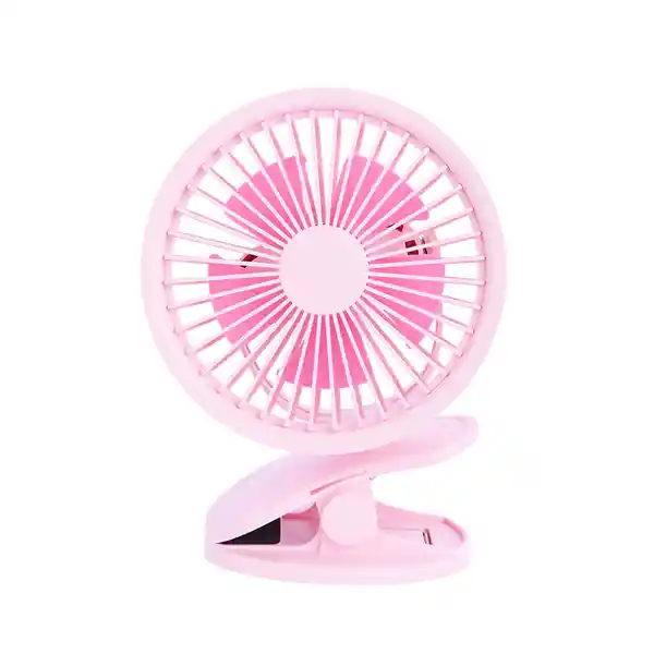 Ventilador de Escritorio Mini Con Clip Rosa Miniso