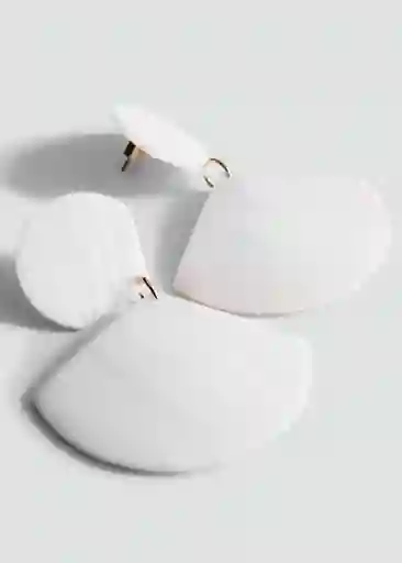 Pendientes Thea Blanco Talla 99 Mujer Mango