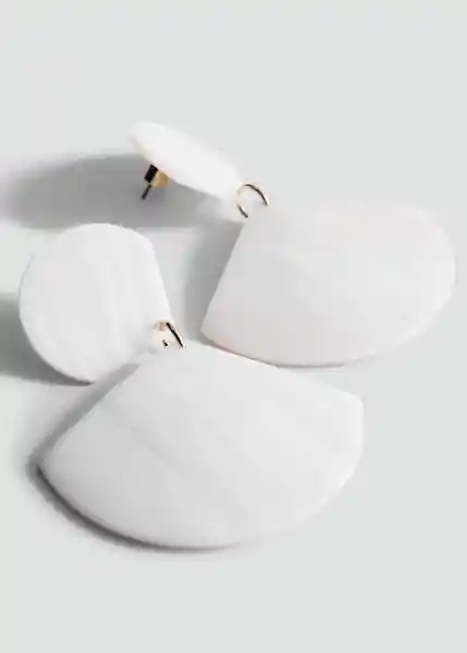 Pendientes Thea Blanco Talla 99 Mujer Mango