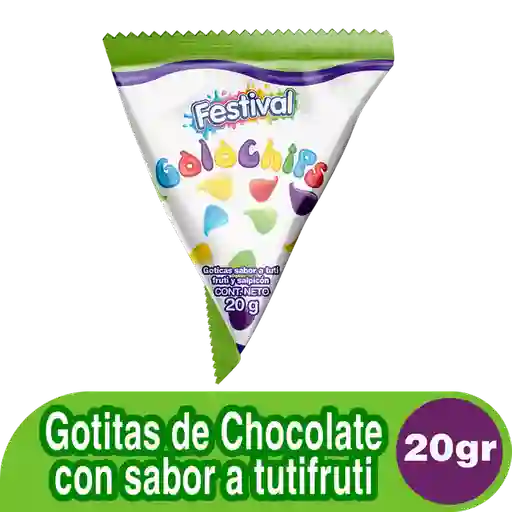 Golochips Gotitas de Chocolate Sabor a Tutifruti