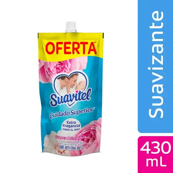 Suavizante Suavitel Cuidado Superior Fresca Primavera 430ml