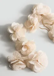 Pendientes Jazmín Beige Talla 99 Mujer Mango