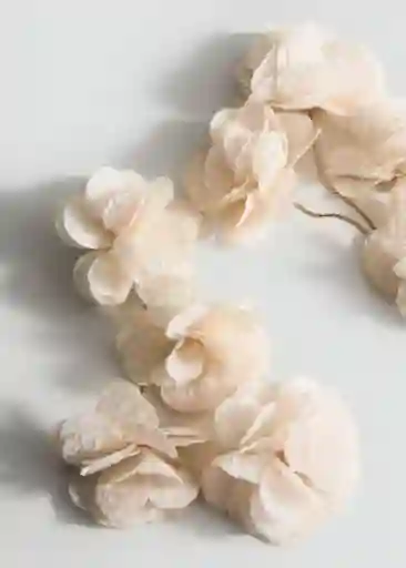 Pendientes Jazmín Beige Talla 99 Mujer Mango