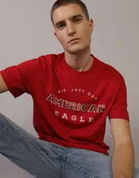 Camiseta Hombre Rojo Talla: MEDIUM 3983600 American Eagle