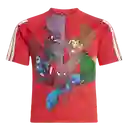 Adidas Camiseta Manga Corta T Lifestyle Unisex Rojo Talla 2Xs