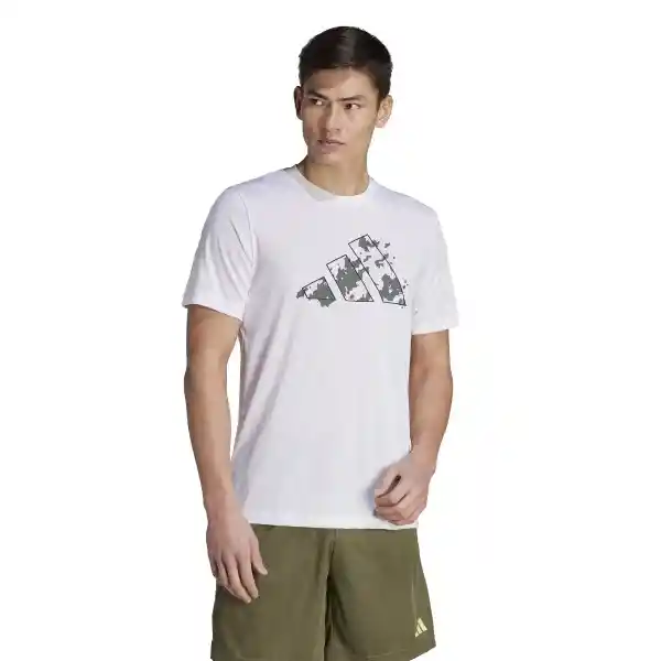 Adidas Camiseta Tee Para Hombre Blanco Talla L