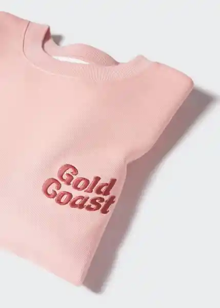 Buzo de Sudadera Gold Rosa Talla 19 Mango Teen Girl Mango