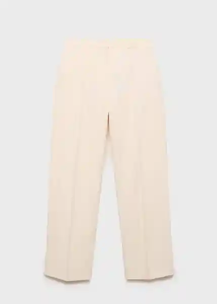 Pantalón Tempo Crudo Talla 40 Mujer Mango