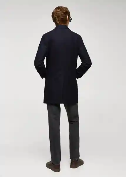 Abrigo Hake Navy Talla XL Hombre Mango