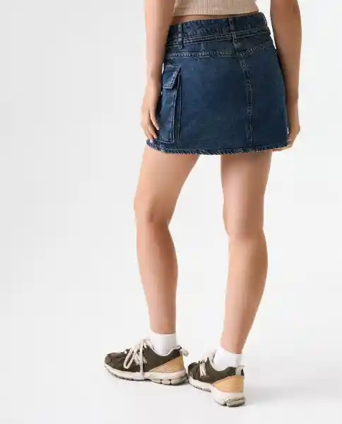 Falda Mujer Azul Talla 4 342G000_AZU174429 Americanino